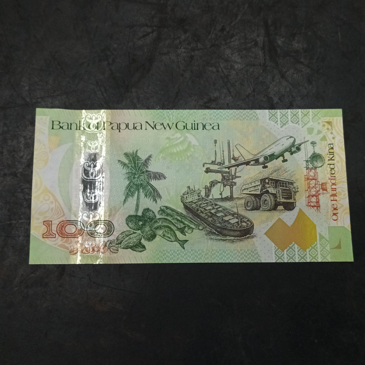 100 Kina 2008 UNC (35th Anniversary of Bank) -Papua New Guinea