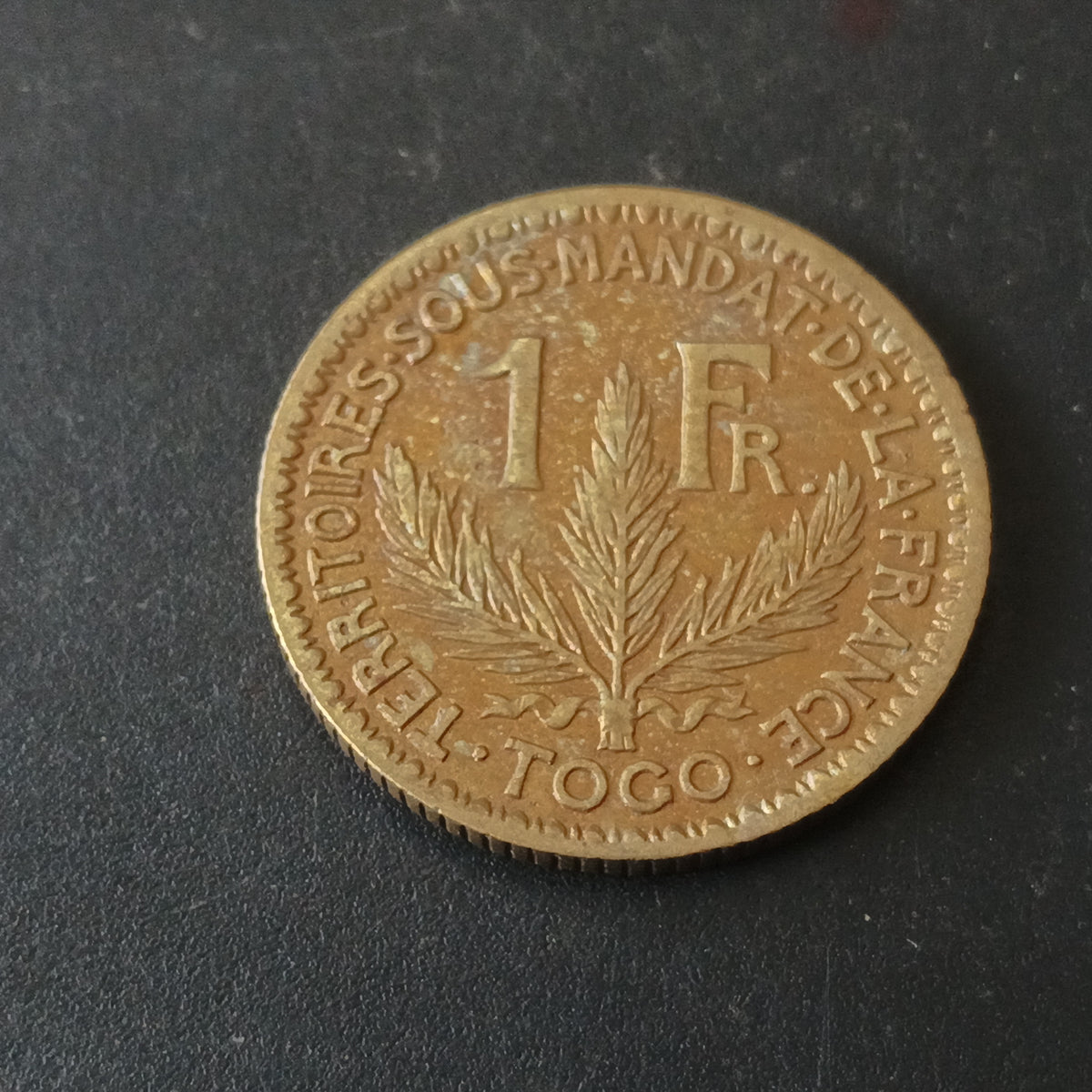 1 Franc 1924 Rare (Territoires sous mandat) - Togo (Ref : 131005)