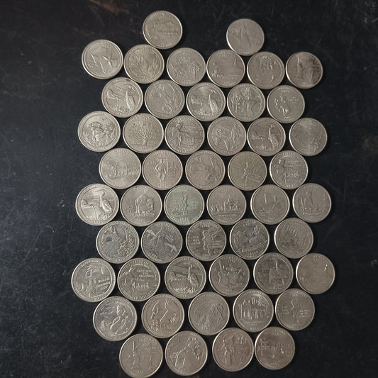 Lot of 50 Coins - 1/4 Dollar USA Commemorative (Ref : AUC1592)