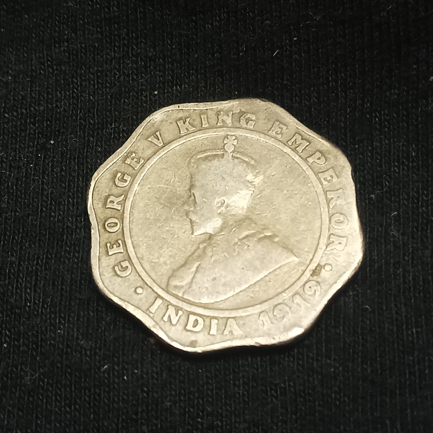 4 Anna 1919 Calcutta Scarce (Ref : 140620)