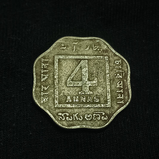 4 Anna 1920 Calcutta Scarce (Ref : 140623)
