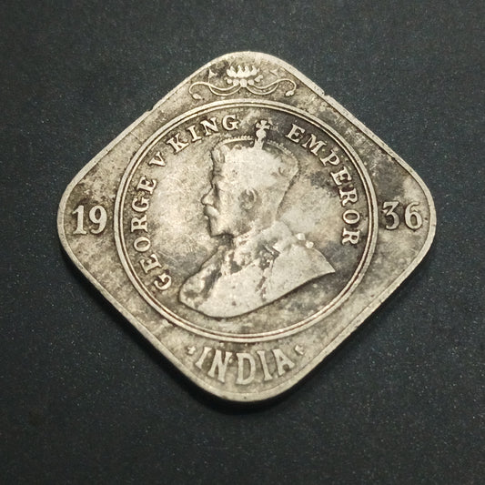 2 Anna 1936 Bombay George V (Ref: AUC1576)