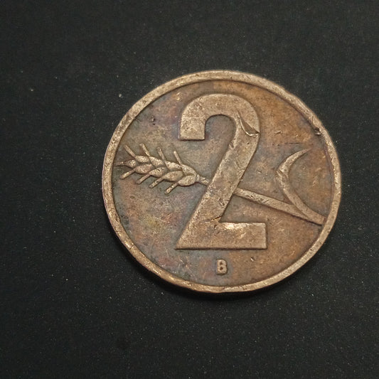 2 Rappen (wheat spike) - Switzerland