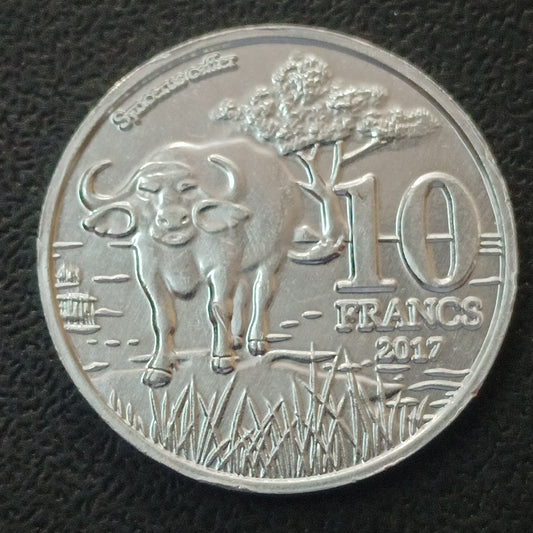 10 Francs 2017 UNC(Big Five: Buffalo ) - Katanga