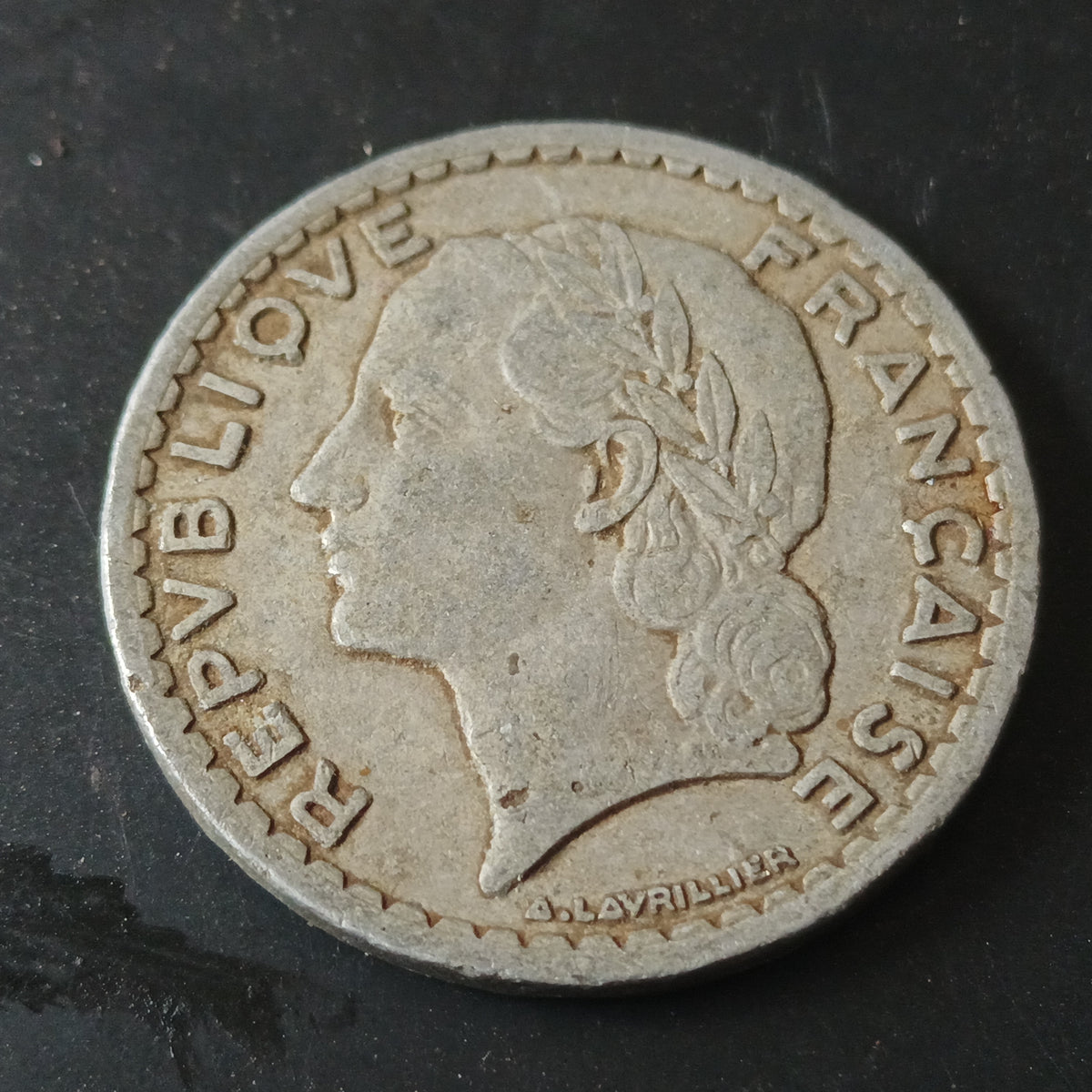 5 Francs 1945 Aluminium - France (Ref: AUC1879)