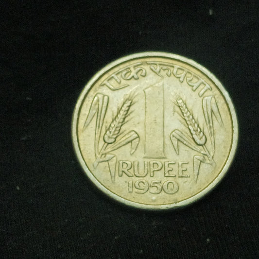 1 Rupee 1950 XF Bombay Scarce - (Ref : 140604)