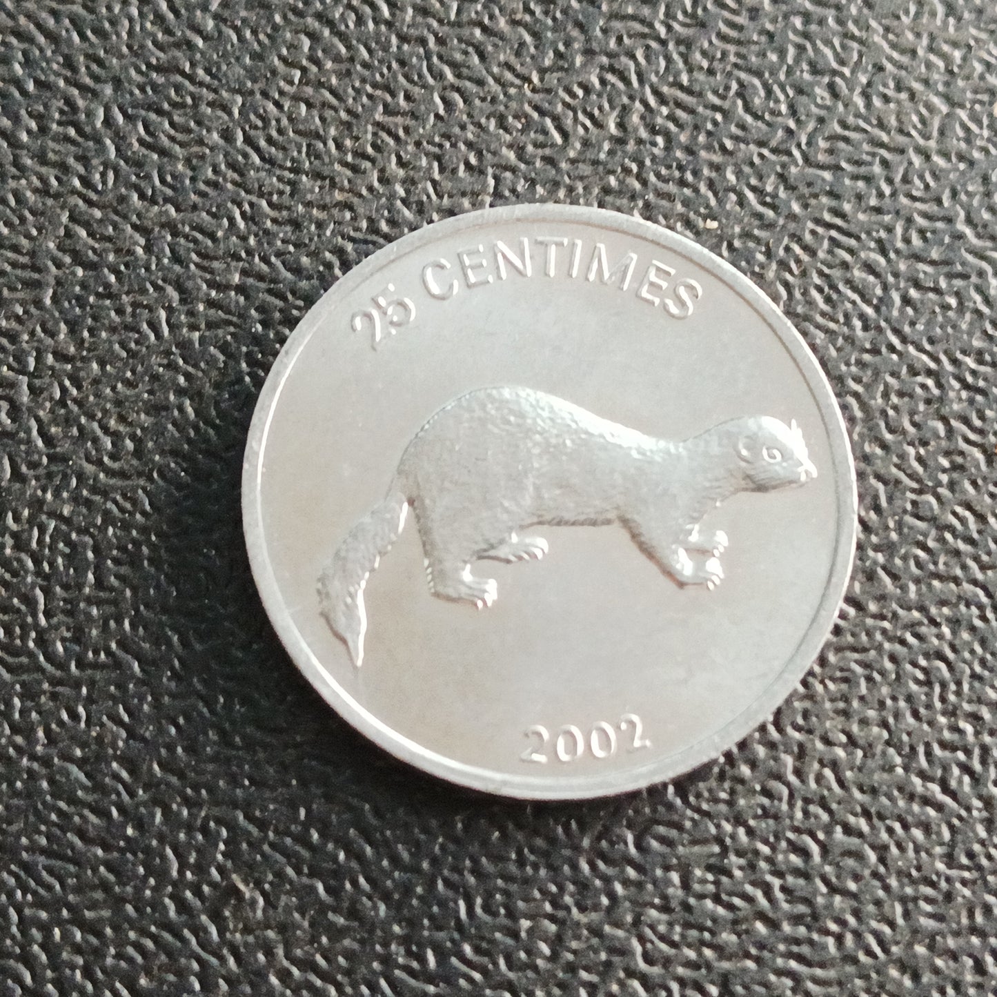 25 Centimes 2002 AUNC (Weasel) - Congo