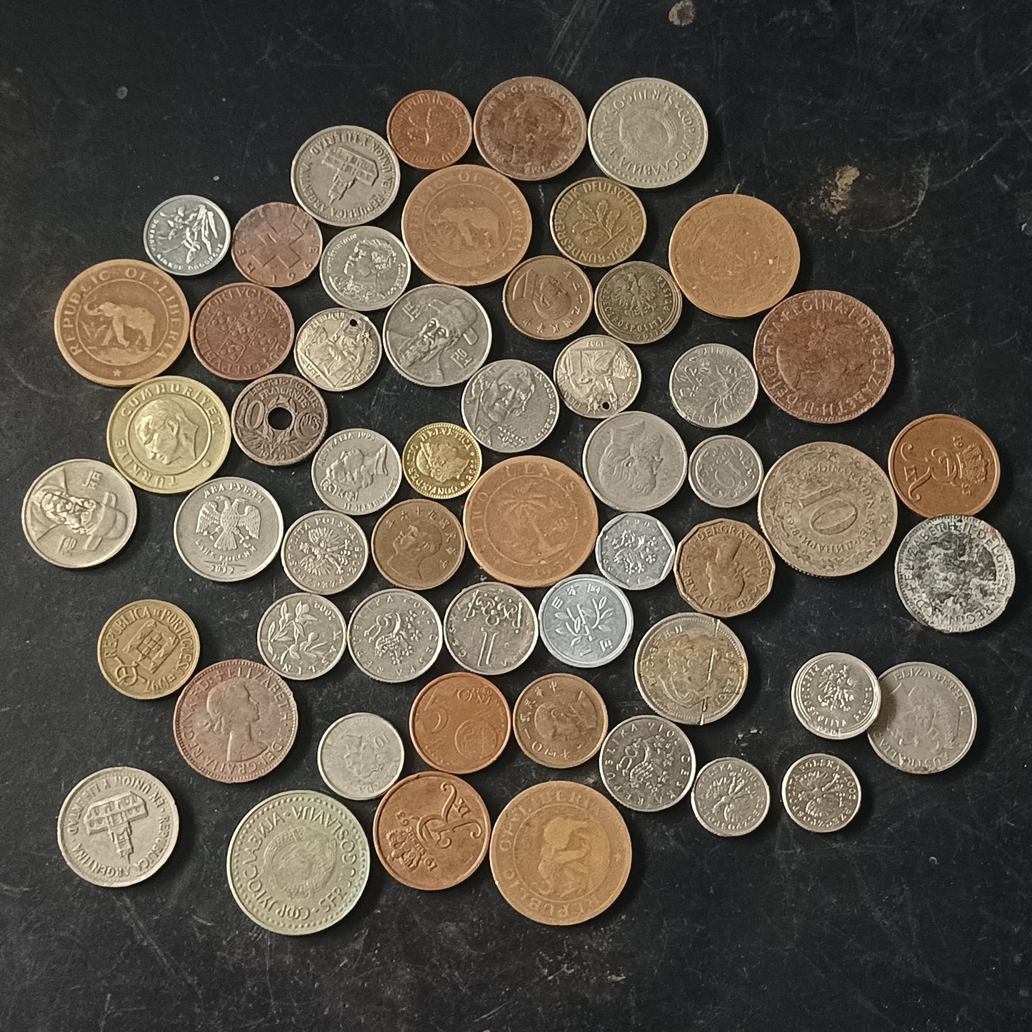 Lot of 55 Coins - Mix Countries - (Ref : AUC1454)