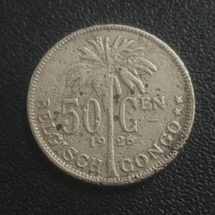 50 Centimes 1926 - Belgian Congo