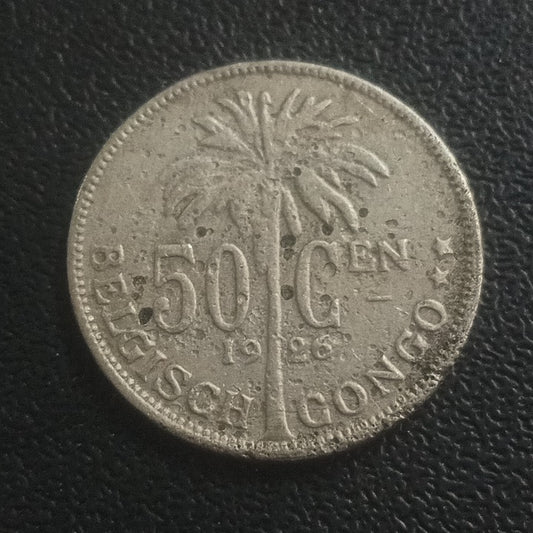 50 Centimes 1926 - Belgian Congo