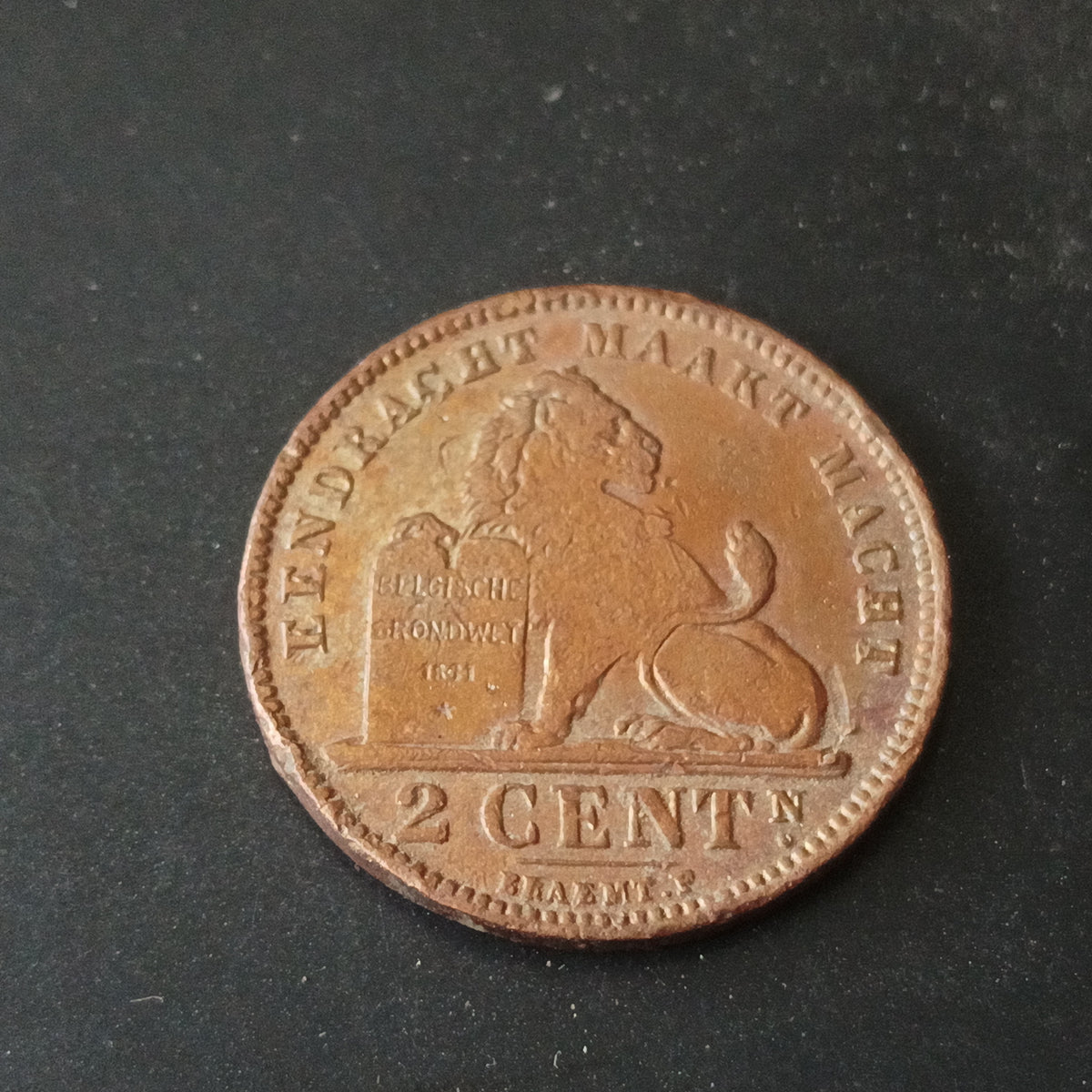 2 Centimes 1905 - Léopold II Dutch text - Belgium (Ref: AUC1914)