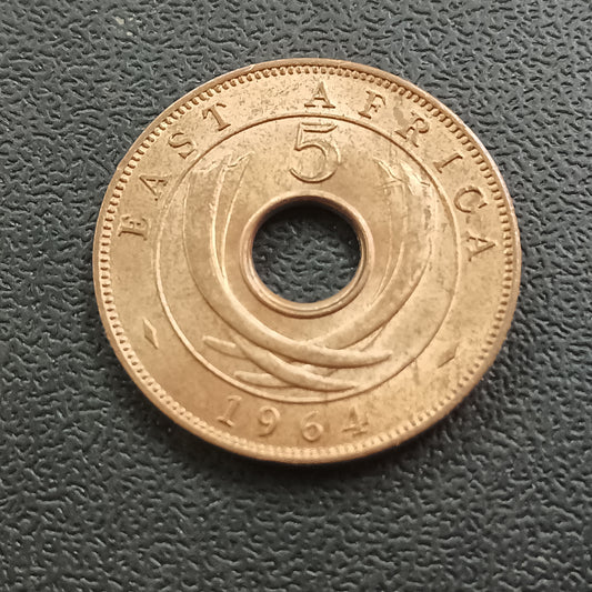 5 Cents 1964 XF+ - East Africa (Ref : 291203)