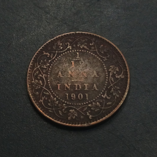 1/12 Anna 1901 Victoria Scarce (Ref : AUC1351)