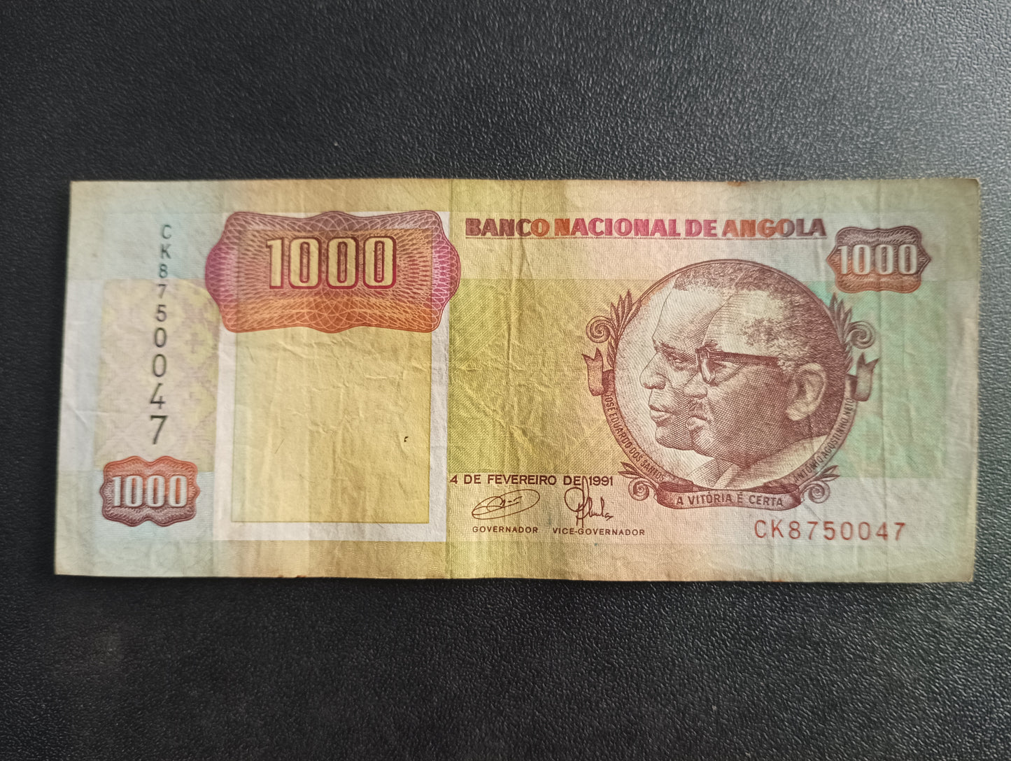 1000 Kwanzas 1991 (Used Good Condition) - Angola