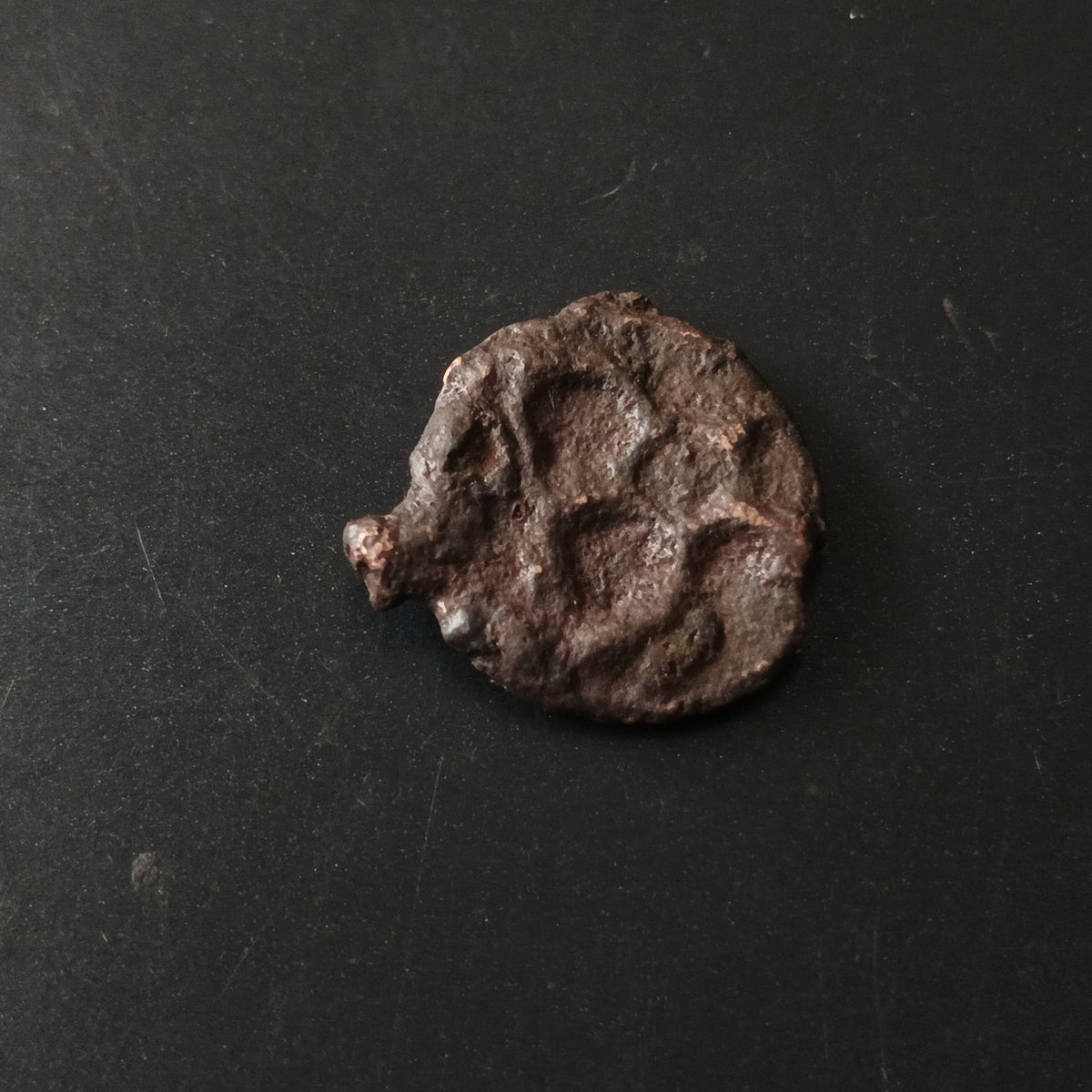 1/4 Karshapana (185 BC - 73 BC) - Sunga Dynasty - (Ref: AUC1762)