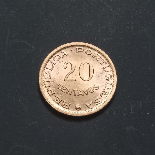 20 Centavos 1971 AUNC - Sao Tome and Principe