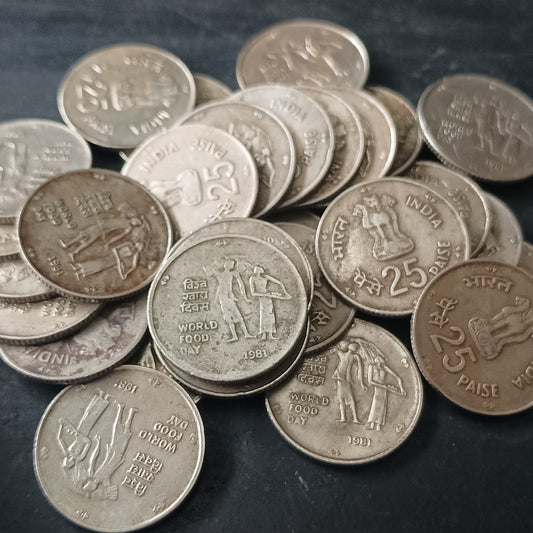 25 Paise 1981 - World Food Day (1 Coin)