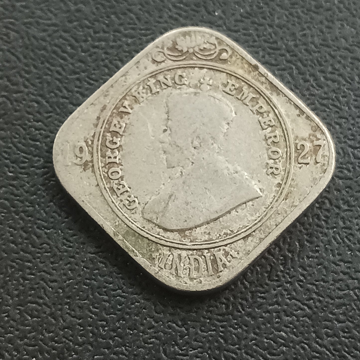 2 Anna 1927 Calcutta Scarce - (Ref : AUC0715)