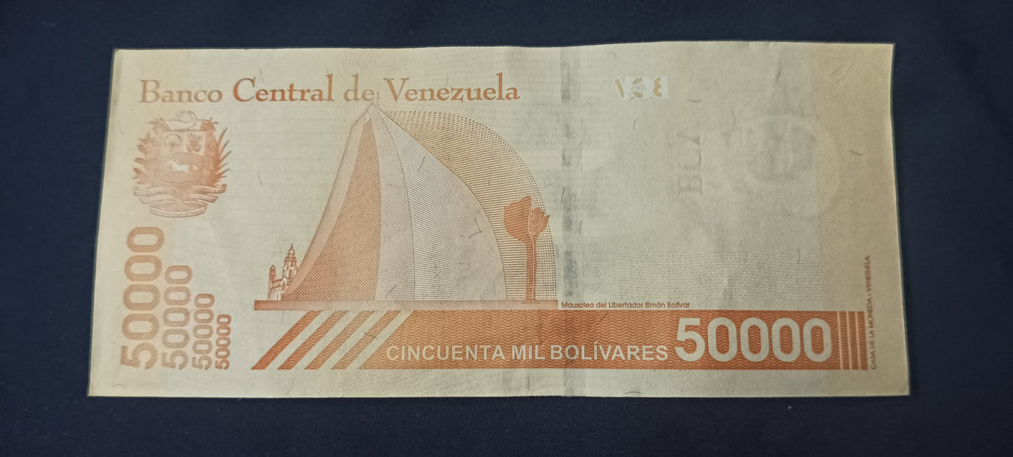 50000 Bolivares UNC - Venezuela