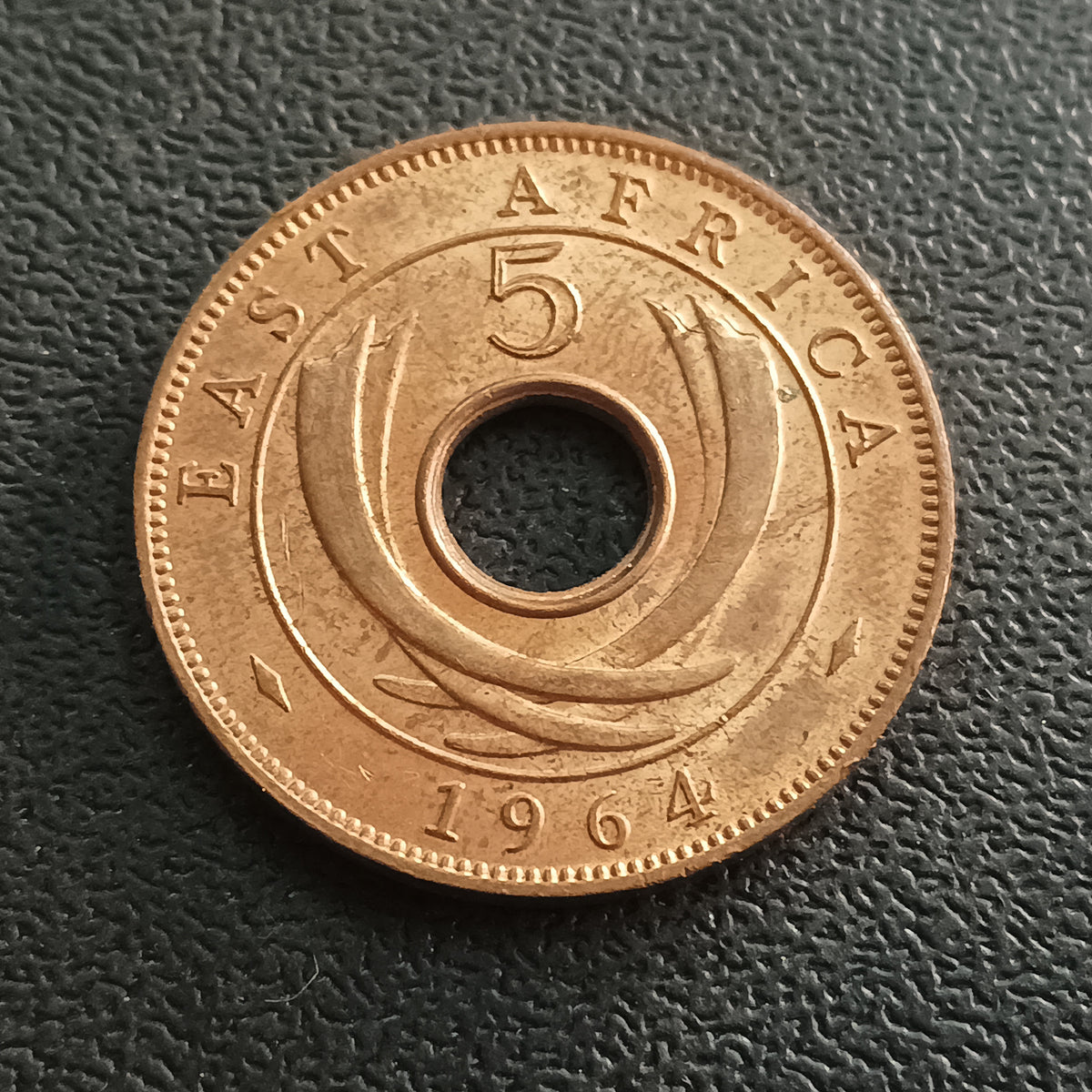 5 Cents 1964 XF+ - East Africa (Ref : AUC2012)
