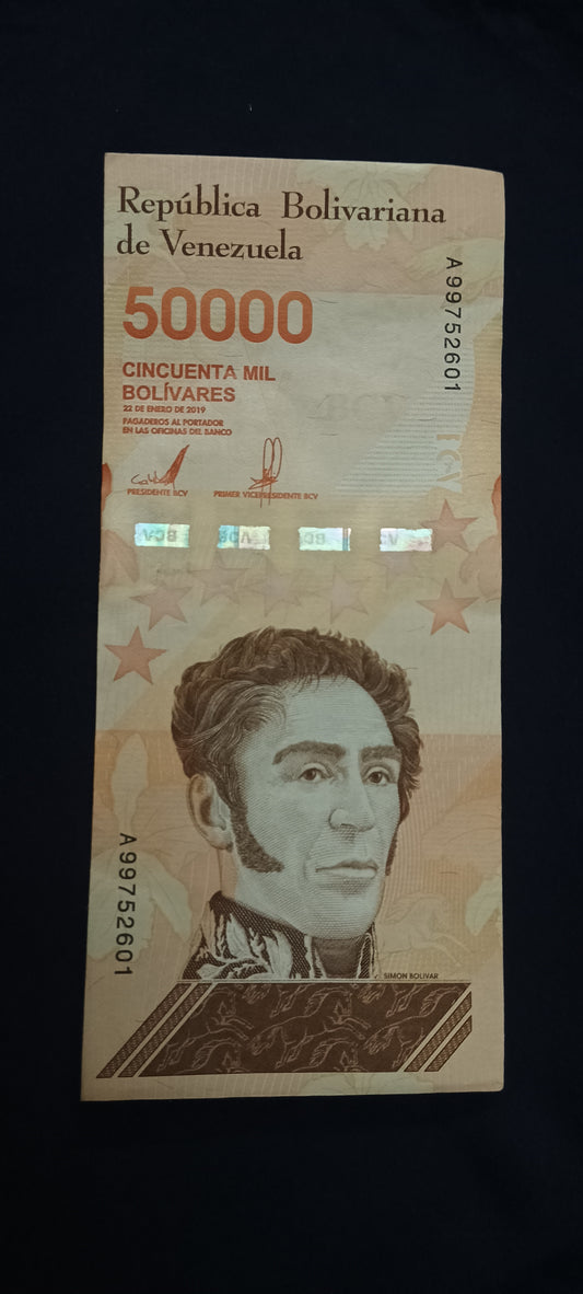 50000 Bolivares UNC - Venezuela