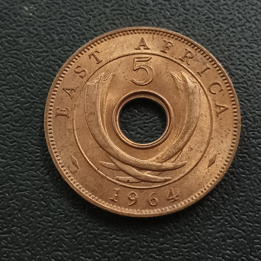 5 Cents 1964 XF+ - East Africa (Ref : 291201)