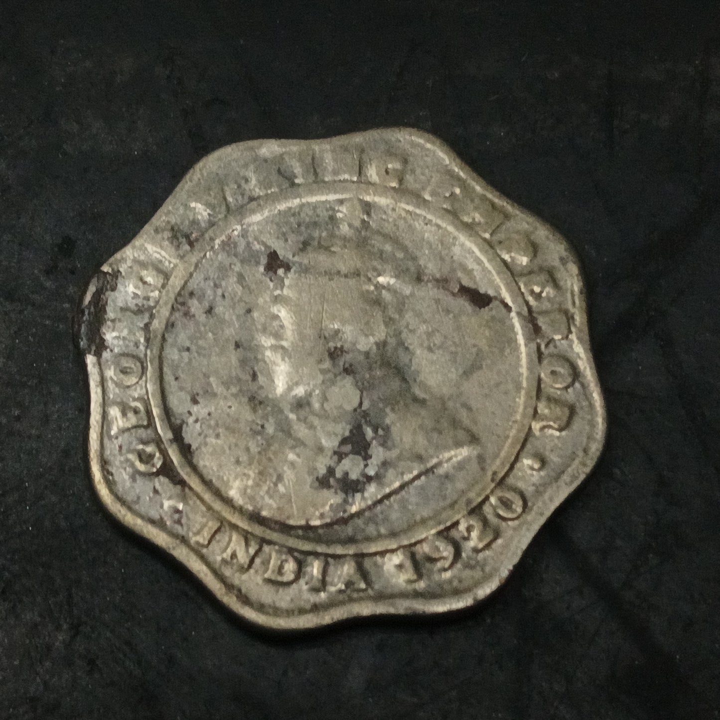 4 Anna 1920 Calcutta Scarce (Ref :080602)
