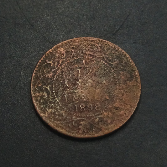 1/12 Anna 1898 Victoria Scarce (Ref : AUC1350)