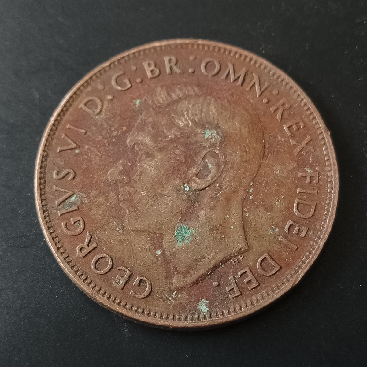 1 Penny 1950 -George VI without "IND:IMP" - United Kingdom (Ref: AUC1916)