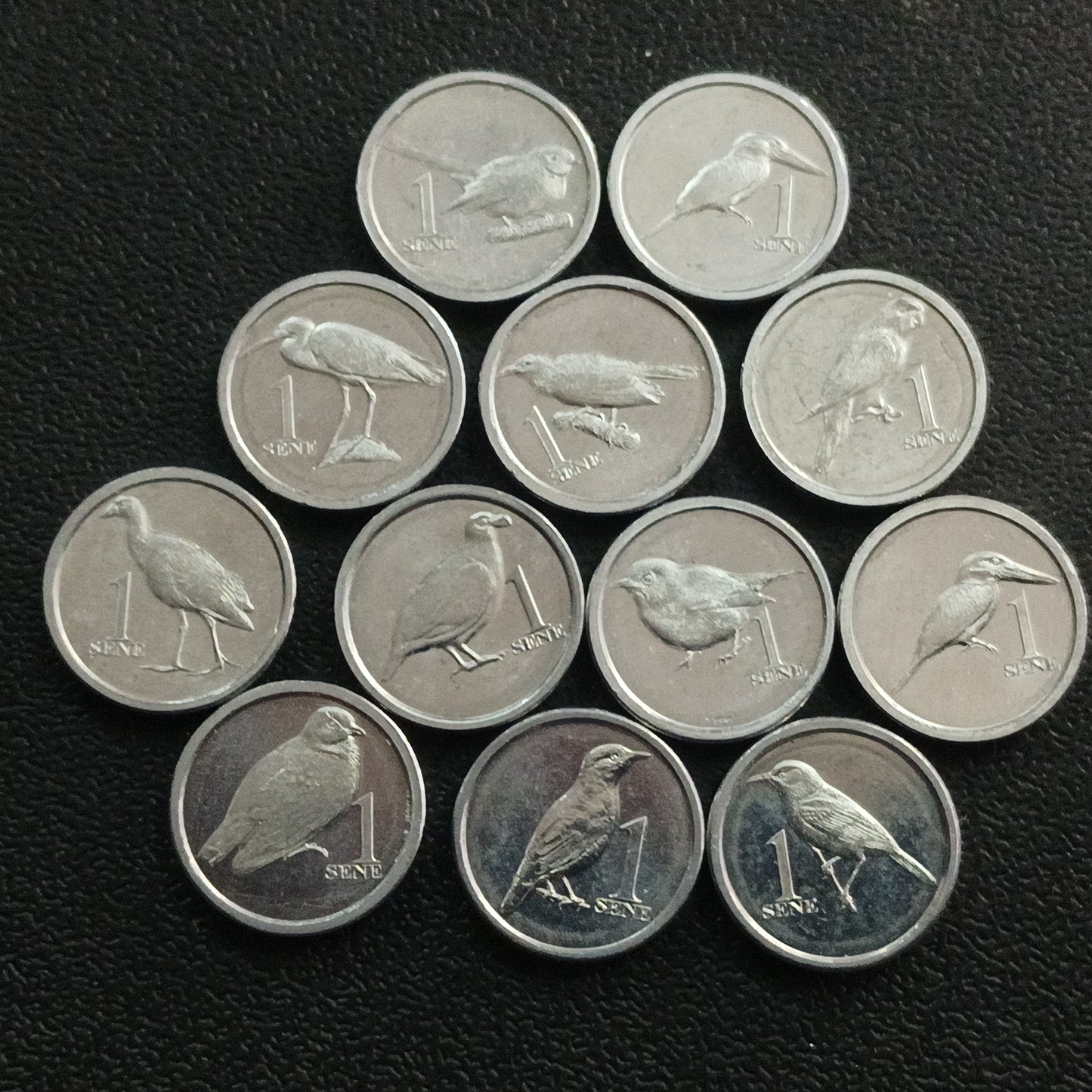 1 Sene 2020 - Set of 12  UNC Coins : Birds Series