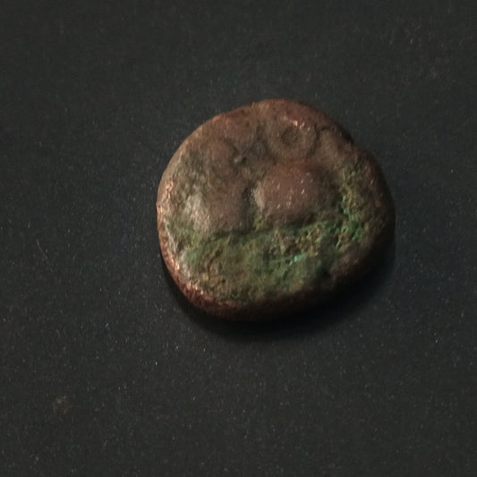 1 Kasu (1509-1529)- Krishna Devaraya - 	Empire of Vijayanagara (Ref: AUC1616)