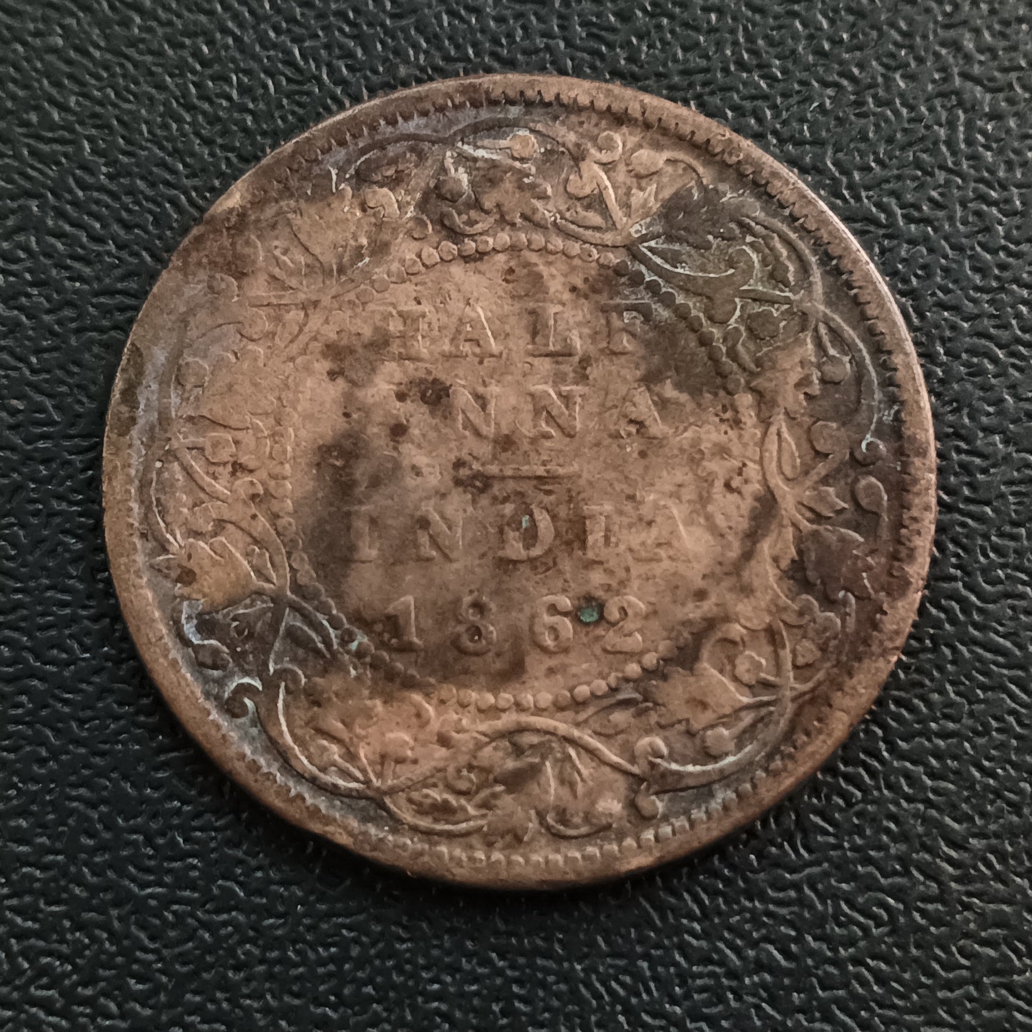 1/2 Anna 1862 Victoria (Ref : AUC0713)