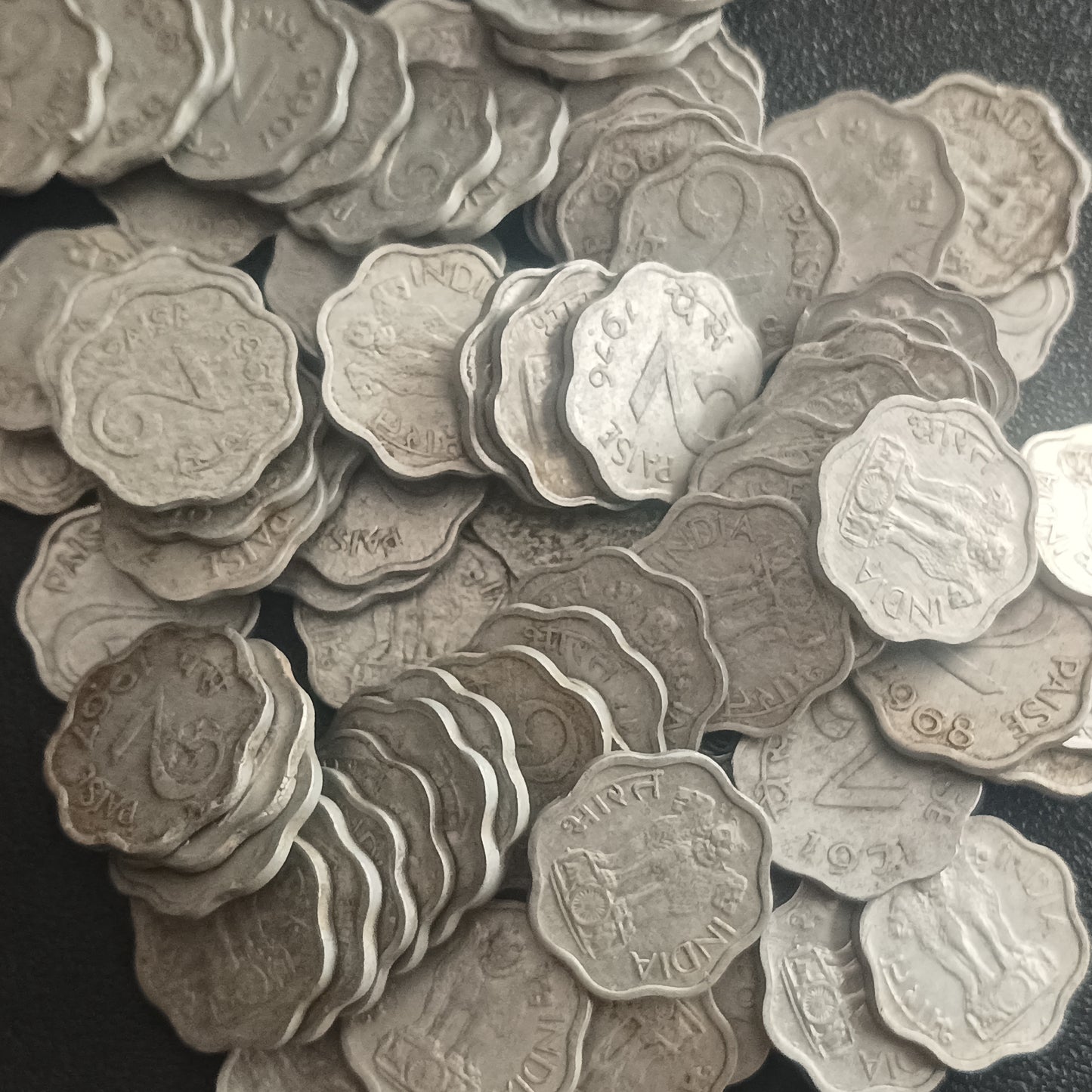 Lot of 2 Paise Aluminum Coins