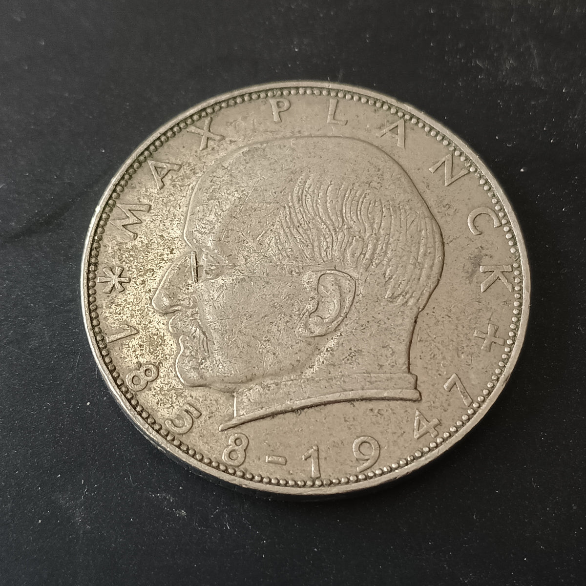 2 Deutsche Mark 1958 (Max Planck) - Germany (Ref: AUC1915)