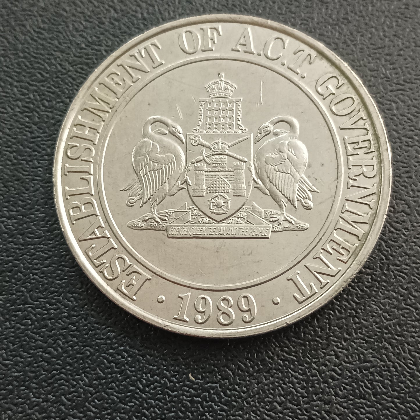 Medal - Establishment of A.C.T. Government Coat of Arms 1989 - Australia Commemorative Medal