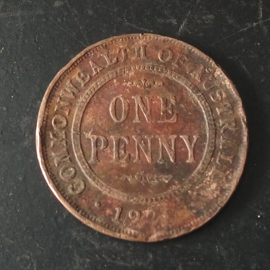 1 Penny 1927 George V - Commonwealth of Australia (Ref : AUC1507)