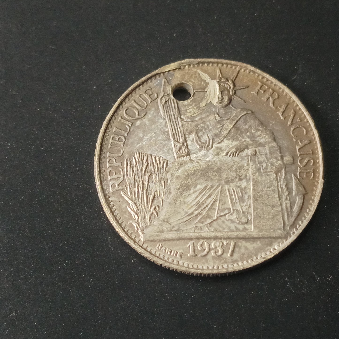 10 Cents (Pattern) Copper Nickel 1937 - French Indochina (Ref : AUC1522)