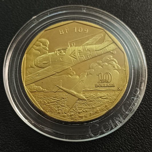 10 Dollars 1991 UNC : WW2 Fighter Planes Series - Messerschmidt BF 109 - Marshall Islands