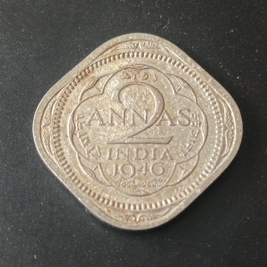 2 Anna 1946 Calcutta George VI (Ref : AUC1513)