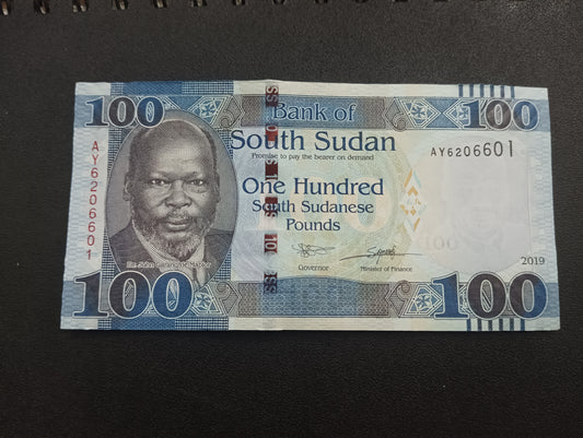 100 South Sudanese Pound 2019 UNC - South Sudan