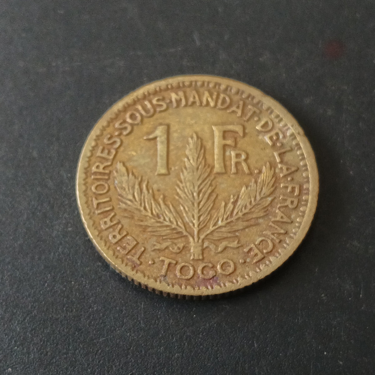 1 Franc 1924 Rare (Territoires sous mandat) - Togo (Ref : 131004)