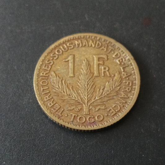 1 Franc 1924 Rare (Territoires sous mandat) - Togo (Ref : 131004)