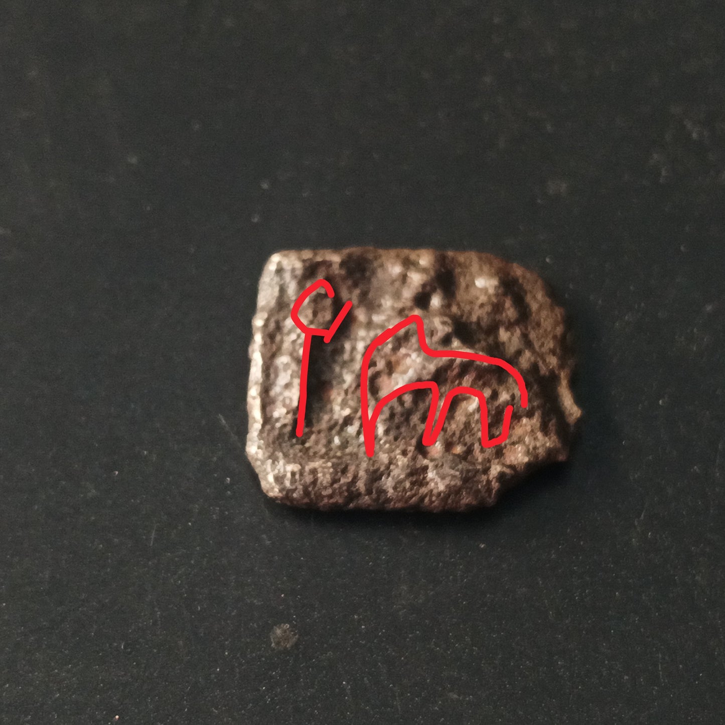 1/4  Karshapana(105 BC - 55 BC) - Shunga Empire (Ref: AUC1611)