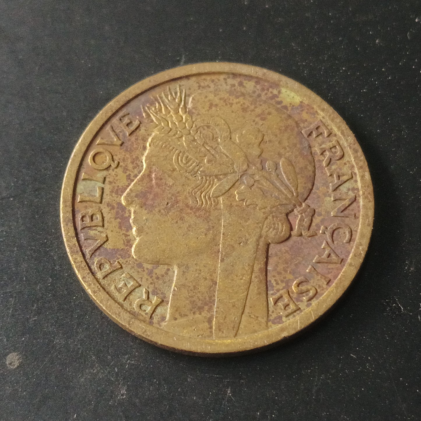 1 Franc 1944 (Scarce) - French West Africa ( Ref : AUC1523)