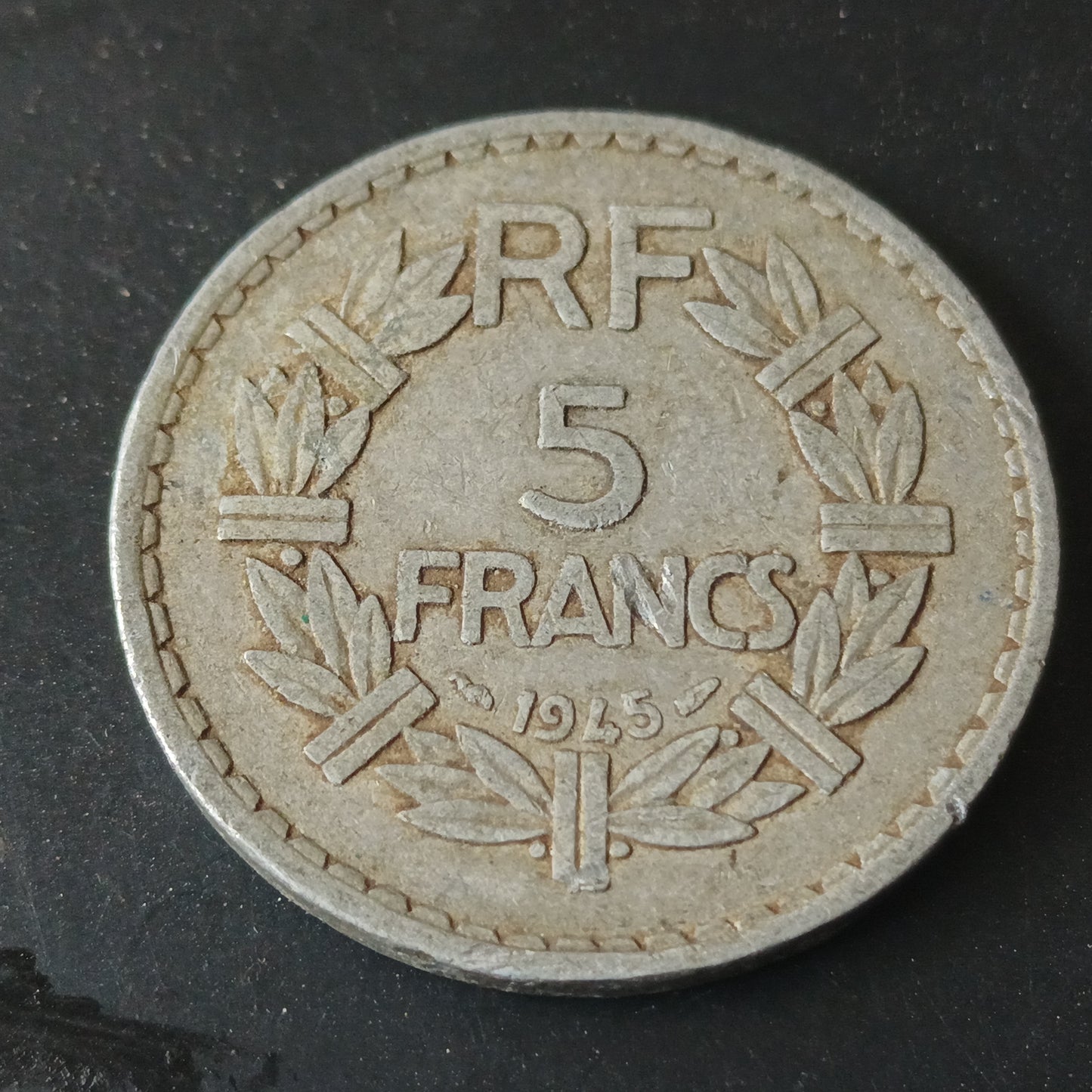 5 Francs 1945 Aluminium - France (Ref: AUC1879)