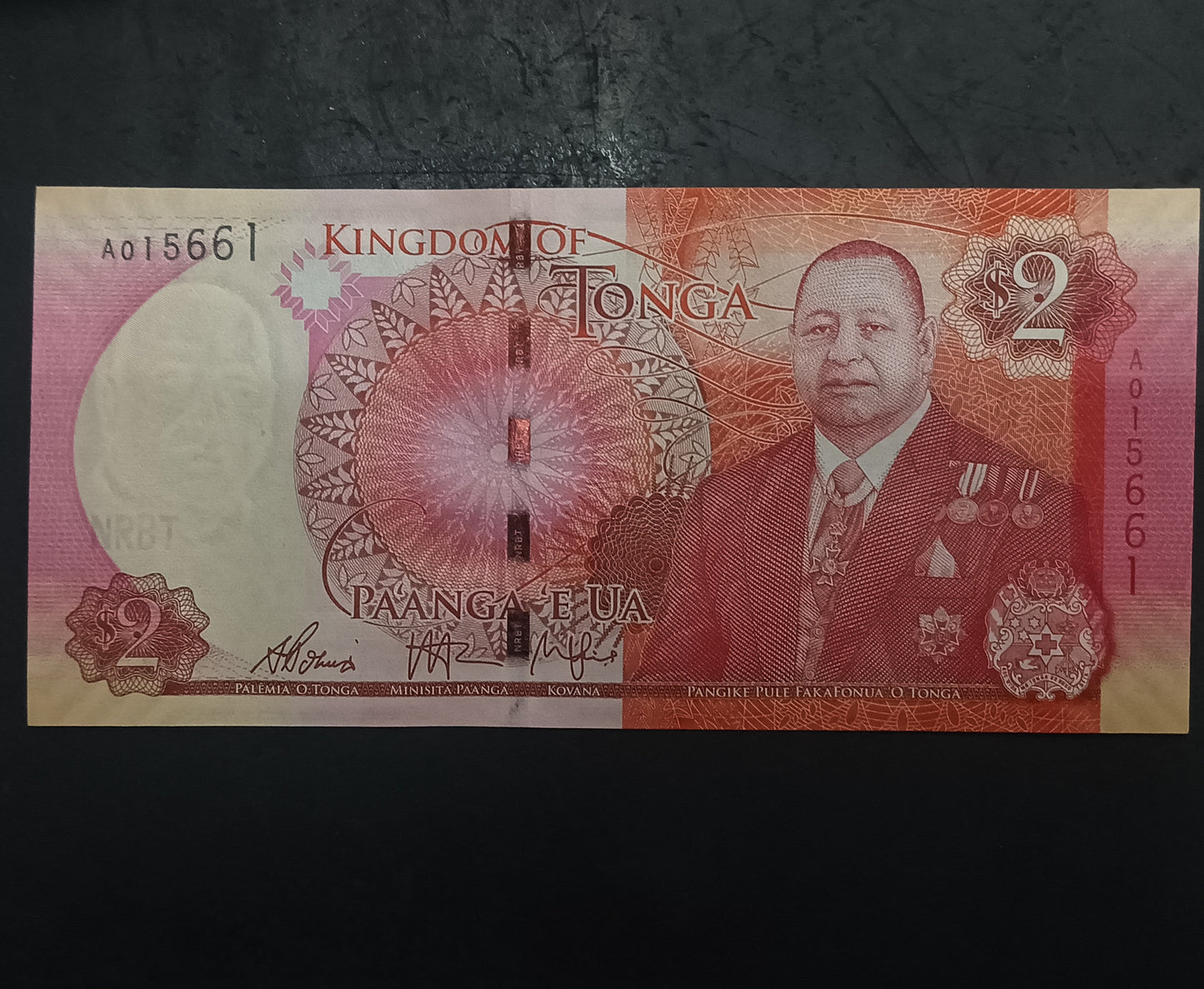 2 Pa'anga 2015 UNC - Tonga