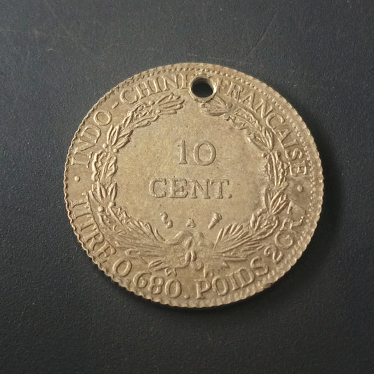 10 Cents 1937 - French Indochina  - (Ref : AUC1330)