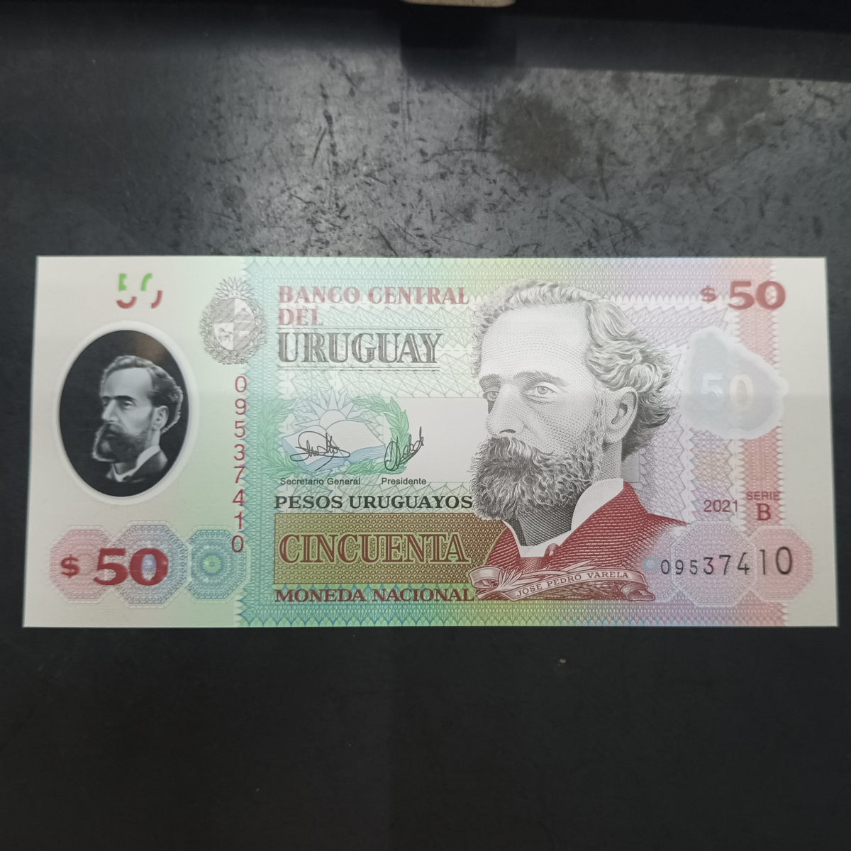 50 Pesos Uruguayos 2021 UNC Polymer - Uruguay