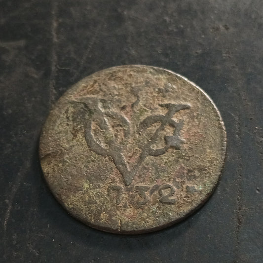 1 Duit (Holland) 1732AD - Netherland East Indies (Ref : AUC1501)