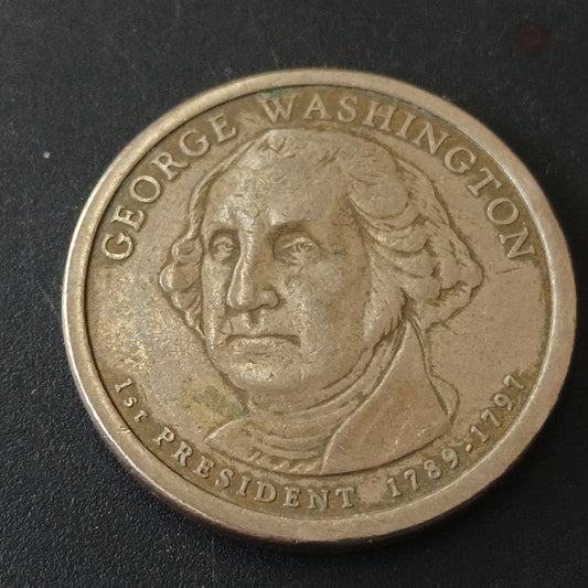 1 Dollar (George Washington - 1st President - 1789-1797) - U.S.A  Presidential $1 Coin Program